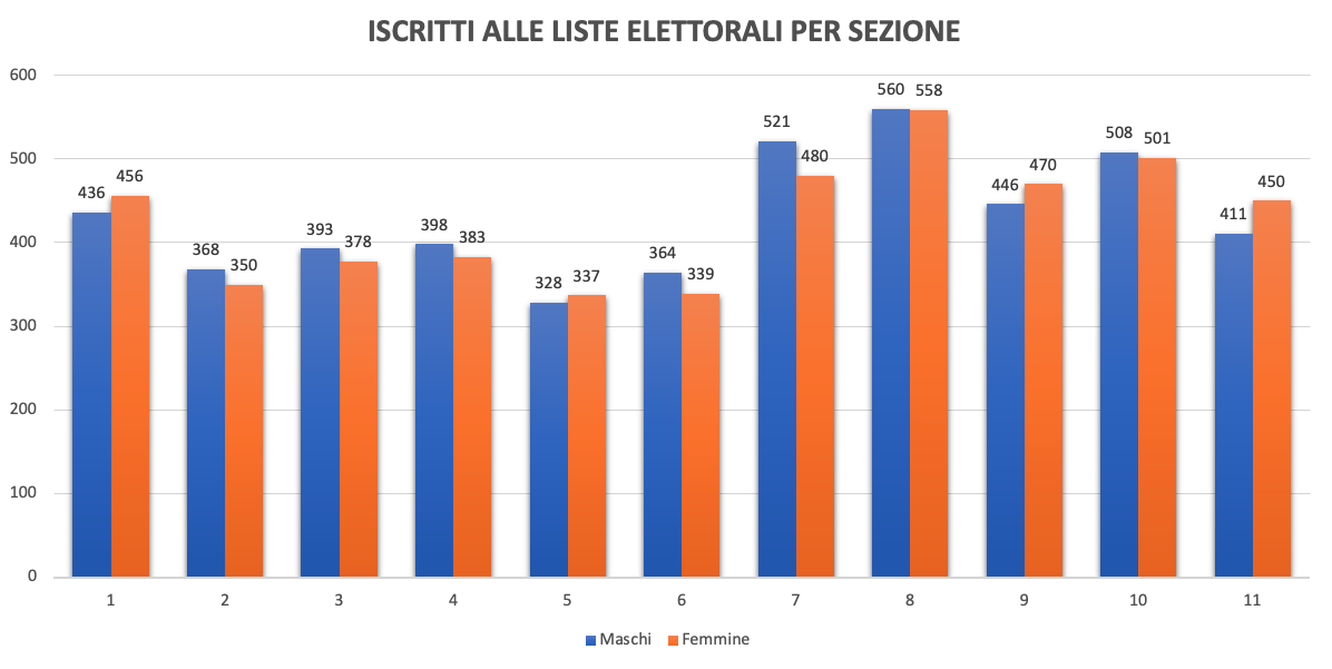 Elezioni amministrative luzzi - I numeri
